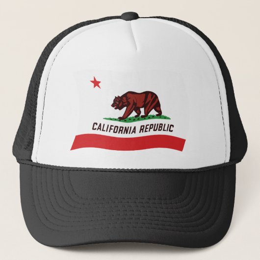 カリフォルニア州の旗の帽子 キャップ (正面)