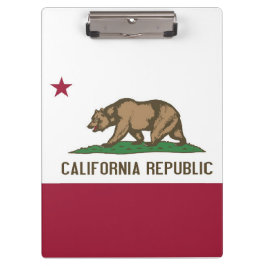 カリフォルニア州の旗をデザインした愛国的なクリップボード クリップボード