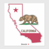 カリフォルニア州の旗を掲げる シール (シート)