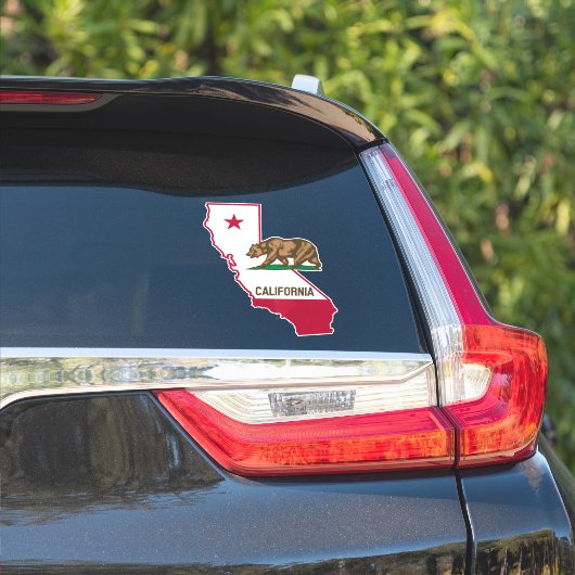 カリフォルニア州の旗を掲げる シール (車体側面)