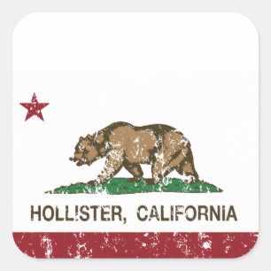 カリフォルニア州の旗ホリスター スクエアシール