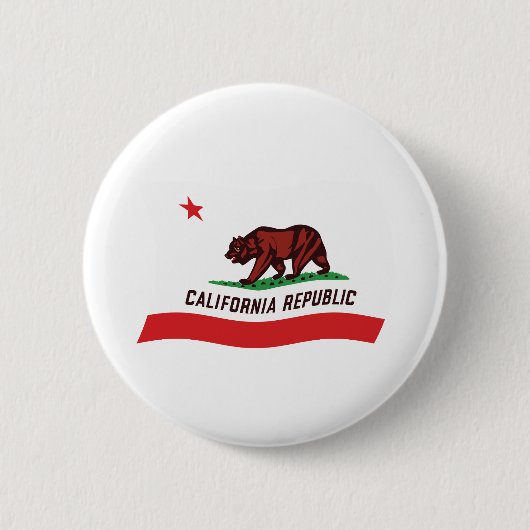 カリフォルニア州の旗ボタン 缶バッジ (正面)