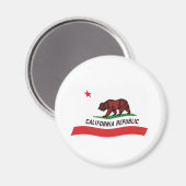 カリフォルニア州の旗マグネット マグネット (正面/裏面)