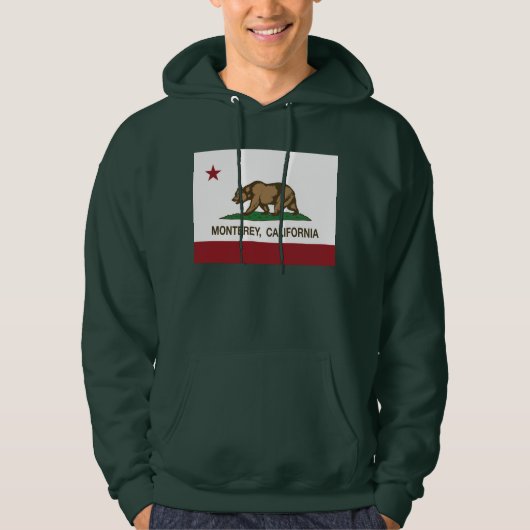 カリフォルニア州の旗モンテレー パーカ (正面)