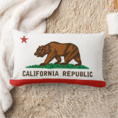 カリフォルニア州の旗統一されたなアメリカの枕 ランバークッション (ブランケット)
