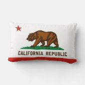 カリフォルニア州の旗統一されたなアメリカの枕 ランバークッション (裏面)