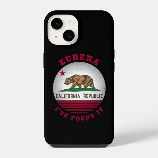 カリフォルニア州の旗 エウレカ iPhoneケース (裏面)