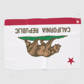 カリフォルニア州の旗 ゴルフタオル (横)