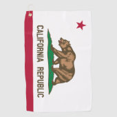カリフォルニア州の旗 ゴルフタオル (正面)