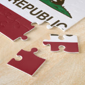 カリフォルニア州の旗 ジグソーパズル (側面)