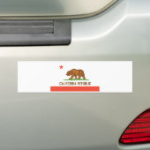カリフォルニア州の旗 バンパーステッカー (車上)
