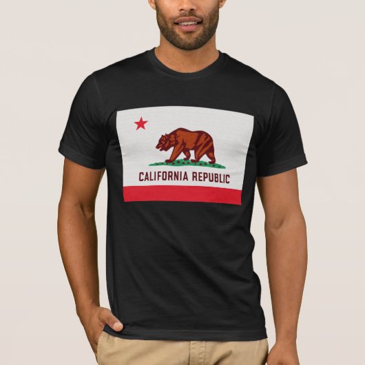 カリフォルニア州の旗 Tシャツ (正面)