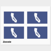 カリフォルニア州の民主党員 長方形シール (シート)