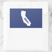 カリフォルニア州の民主党員 長方形シール (バッグ)