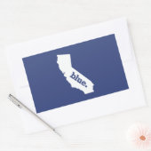 カリフォルニア州の民主党員 長方形シール (封筒)