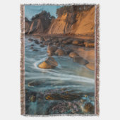カリフォルニア州の海岸沿いの波 スローブランケット (正面縦)