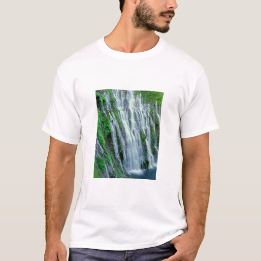 カリフォルニア州の滝の風景 Tシャツ (正面)