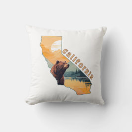 カリフォルニア州の熊の山 クッション
