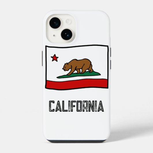 カリフォルニア州の熊 iPhoneケース (裏面)