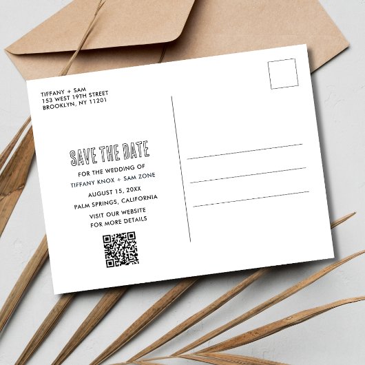 カリフォルニア州の目的地の結婚式の日付を保存 ポストカード