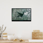 カリフォルニア州の衛星ポスター、レイクアーワインド ポスター (キッチン)