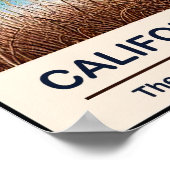 カリフォルニア州の鳥 - カリフォルニアウズラのヴィンテージ ポスター (角)