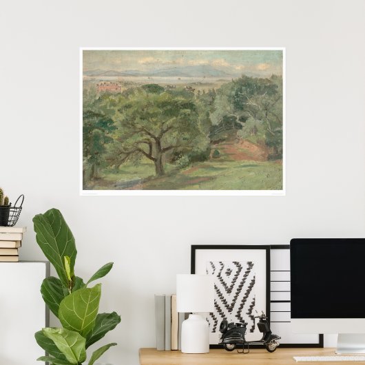 カリフォルニア州を見下ろすバークレー(0138B) ポスター (ホームオフィス)