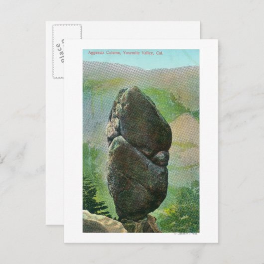 カリフォルニア州アガッシスのコラムヨセミテナットパークの景色 ポストカード (正面/裏面)