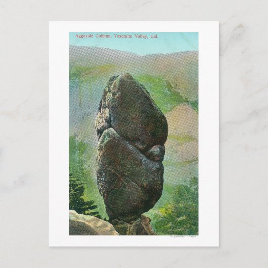 カリフォルニア州アガッシスのコラムヨセミテナットパークの景色 ポストカード (正面)