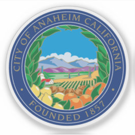 カリフォルニア州アナハイムの封印 シール