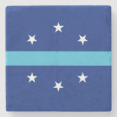 カリフォルニア州アナハイム国旗 ストーンコースター (正面)