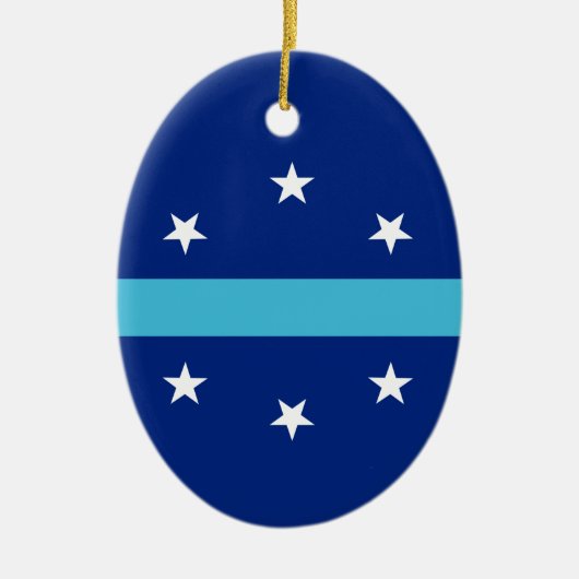 カリフォルニア州アナハイム国旗 セラミックオーナメント (正面)