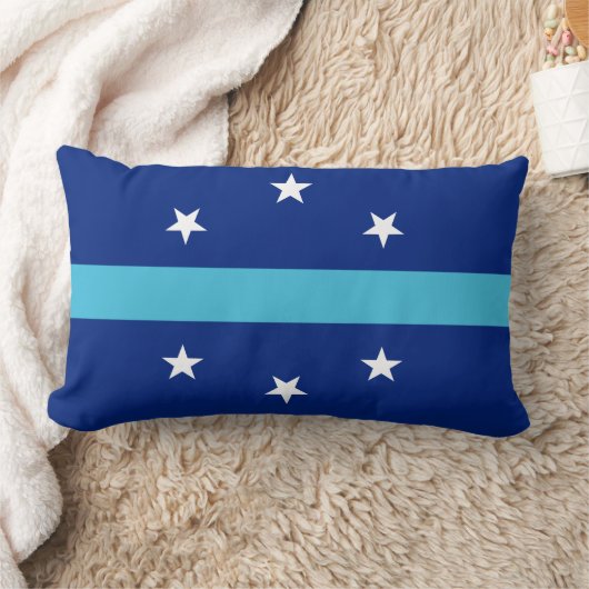 カリフォルニア州アナハイム国旗 ランバークッション (ブランケット)