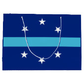 カリフォルニア州アナハイム国旗 ラージペーパーバッグ (裏面)