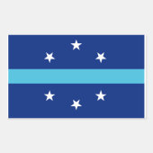 カリフォルニア州アナハイム国旗 長方形シール (正面)