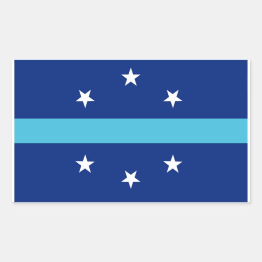 カリフォルニア州アナハイム国旗 長方形シール (正面)