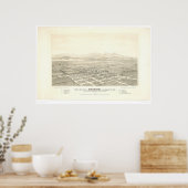 カリフォルニア州アナハイム。パノラママップ(0025A) – 復元なし ポスター (キッチン)