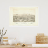 カリフォルニア州アナハイム。パノラママップ(0025A) – 復元 ポスター (キッチン)