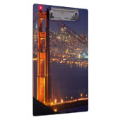 カリフォルニア州アメリカゴールデンゲートブリッジアットナイト クリップボード (右)
