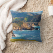 カリフォルニア州アメリカビックスビー付きビッグスールのパノラマ クッション (ブランケット)