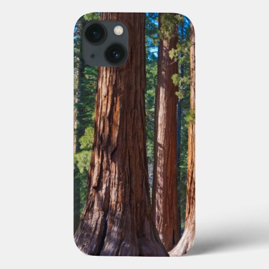 カリフォルニア州アメリカマリポサ,セコイアの木の幹 Case-Mate iPhoneケース (裏面)