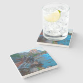 カリフォルニア州アメリカマーセド川の木の根 ストーンコースター (横)