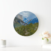 カリフォルニア州アメリカヨセミテのハーフドームのビュー ラージ壁時計 (ホーム)