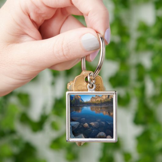 カリフォルニア州アメリカヨセミテバレービュー2 キーホルダー (手)