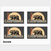 カリフォルニア州アメリカ合衆国 長方形シール (シート)