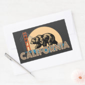 カリフォルニア州アメリカ合衆国 長方形シール (封筒)