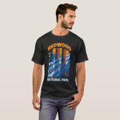 カリフォルニア州アメリカ国立公園 レッドウッド Tシャツ (正面フル)