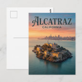 カリフォルニア州アルカトラズ島 ポストカード (正面/裏面)