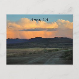カリフォルニア州アンザの夕日 ポストカード