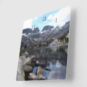 カリフォルニア州イニョ国立森林、レイクエディザ スクエア壁時計 (傾斜)